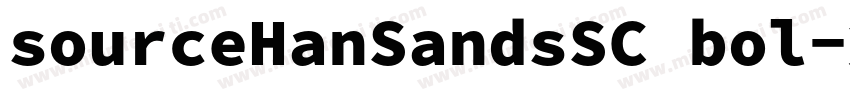 sourceHanSandsSC bol字体转换